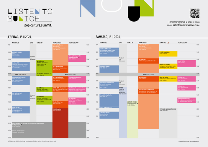 Timetable Listen to Munich 2024