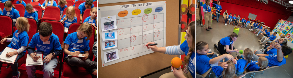 Prix Jeunesse Kinderjury beim Bewerten der Filme