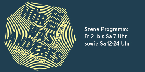 Visual und Sendezeiten des Szeneprogramms von Radio Feierwerk