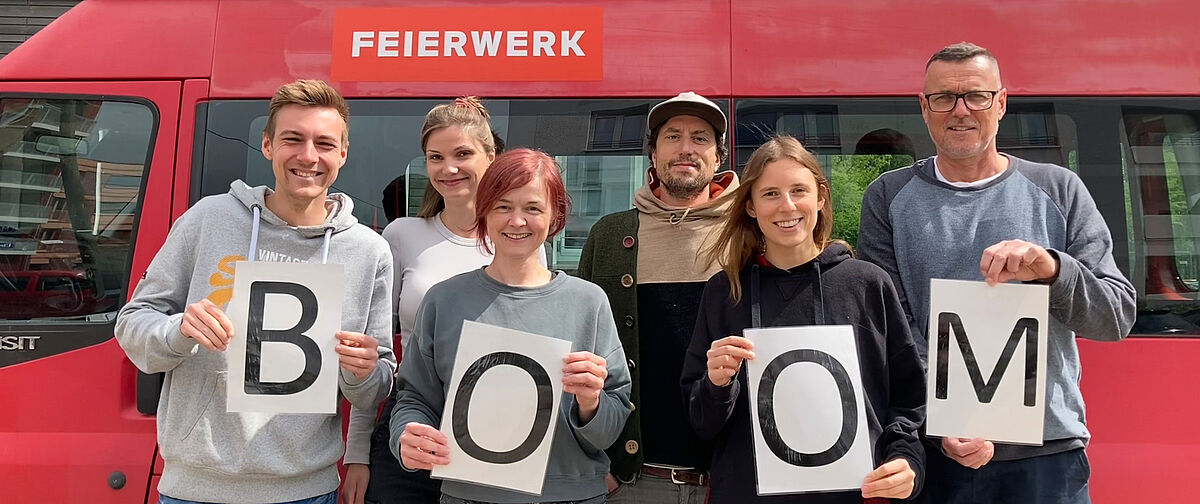 Teamfoto Feierwerk Boom