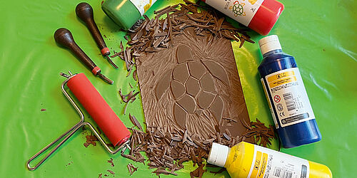 Linolschnitt-Workshop mit Feierwerk Boom